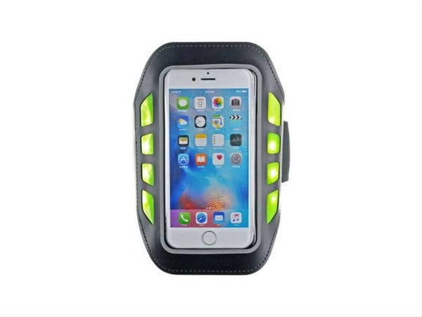 Bigben brassard de sport universel smartphone 4,7" ou 5,5’’ - led réfléchissantes