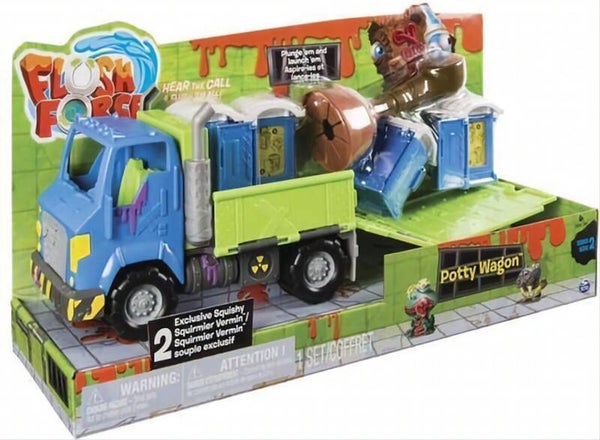 Flush force potty wagon (2 flushies) véhicule pour enfants spinmaster