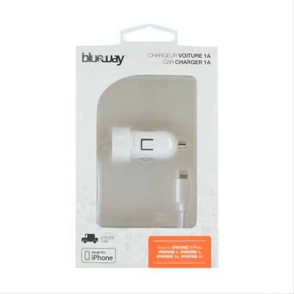 Chargeur Allume-Cigare Blueway pour iPhone, iPad, iPod - chargeur voiture