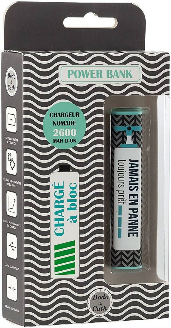 Batterie externe Dodo Et Cat - 2.600mah - Pipelette- batterie universelle nomade