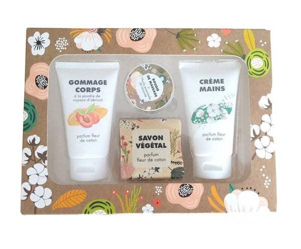 Coffret Cocooning Fleur De Coton - coffret bien-être Femme - hydratant SH