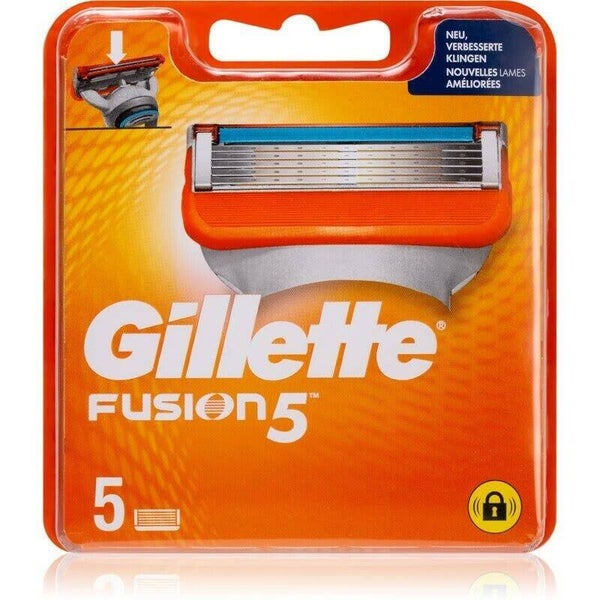 Gillette Fusion 5 recharge lames de rasoir x5 - Gillette Fusion pour homme