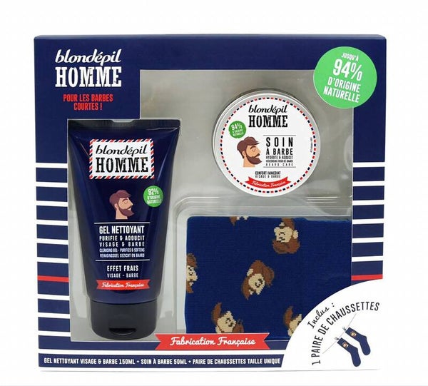 Coffret soin visage et barbe pour Homme - Barbe courtes - fabrication Française SH