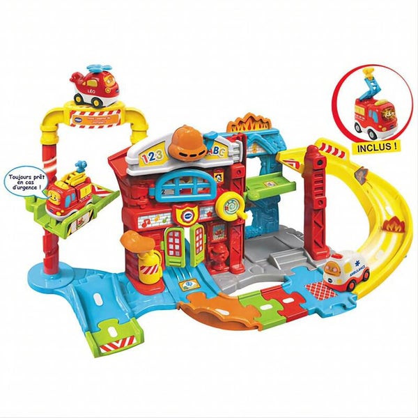Vtech Maxi CASERNE DE POMPIER TUT TUT BOLIDES - phrases, mélodies & sons 1-5 ans Promo