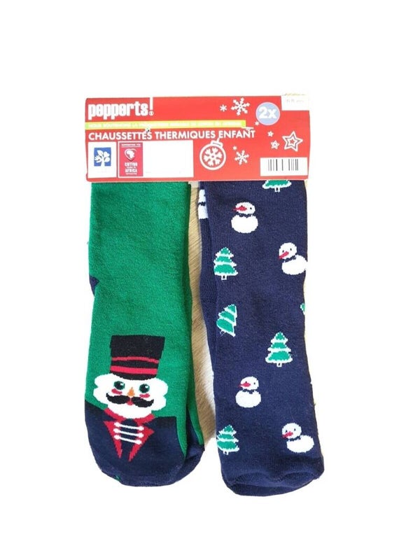 Chaussettes Thermiques Enfant motifs Noël