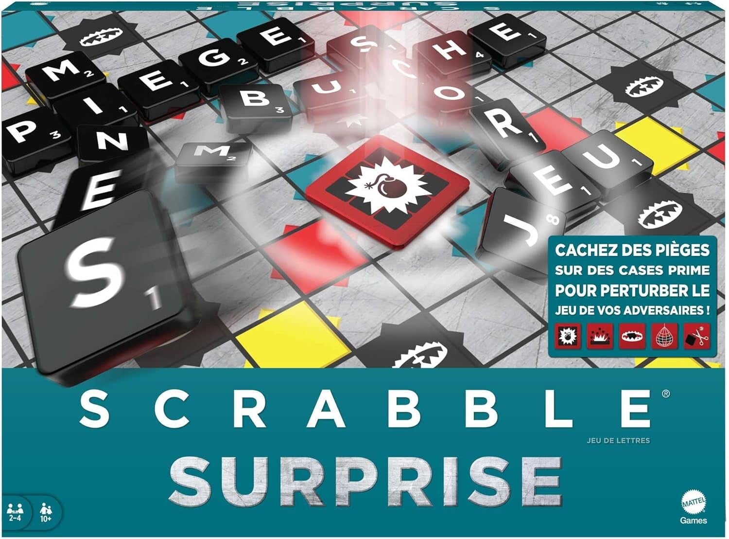 Mattel Games Scrabble Surprise Jeu De Lettres Familial - Jeu De Société Dès 10 Ans
