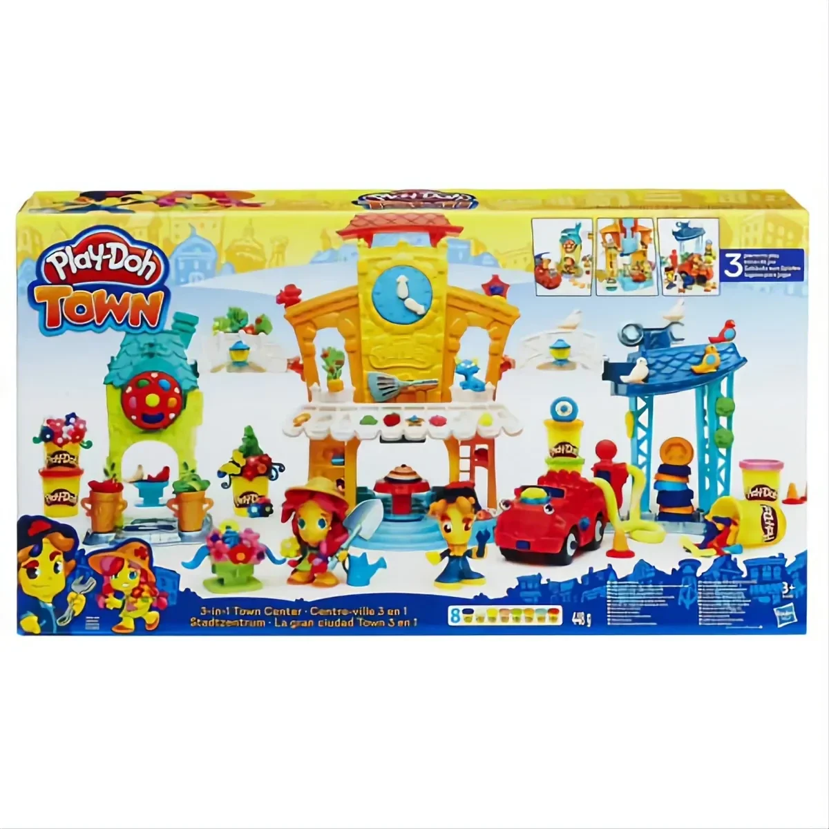 PLAYDOH TOWN PÂTE À MODELER Centre-ville 3 en 1 Play-Doh Grand coffret