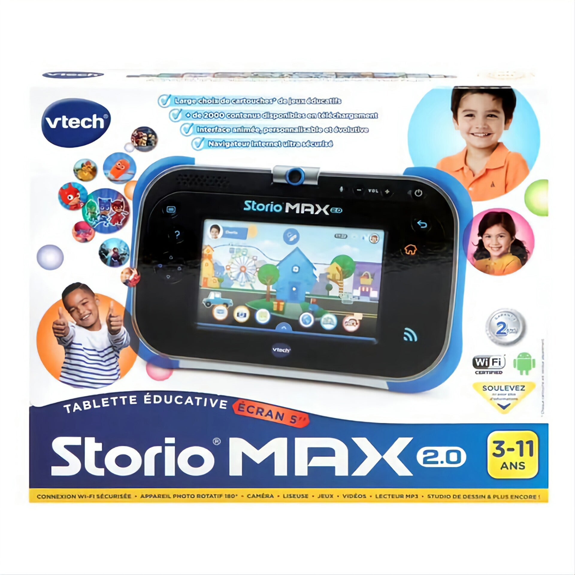 Tablette Storio Max 2.0 5" bleue VTECH - Tablette Storio Max 2.0 5" Bleue pour enfant