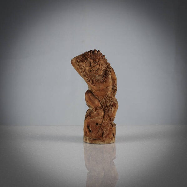 Uniek Balinees houtsnijwerk van de apenkrijger Hanuman