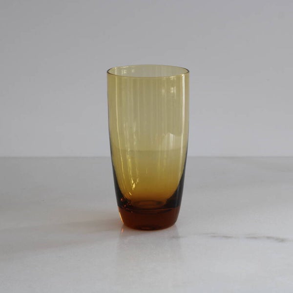 Longdrinkbeker K3 uit de serie "Carnaval", Kristalunie, amber