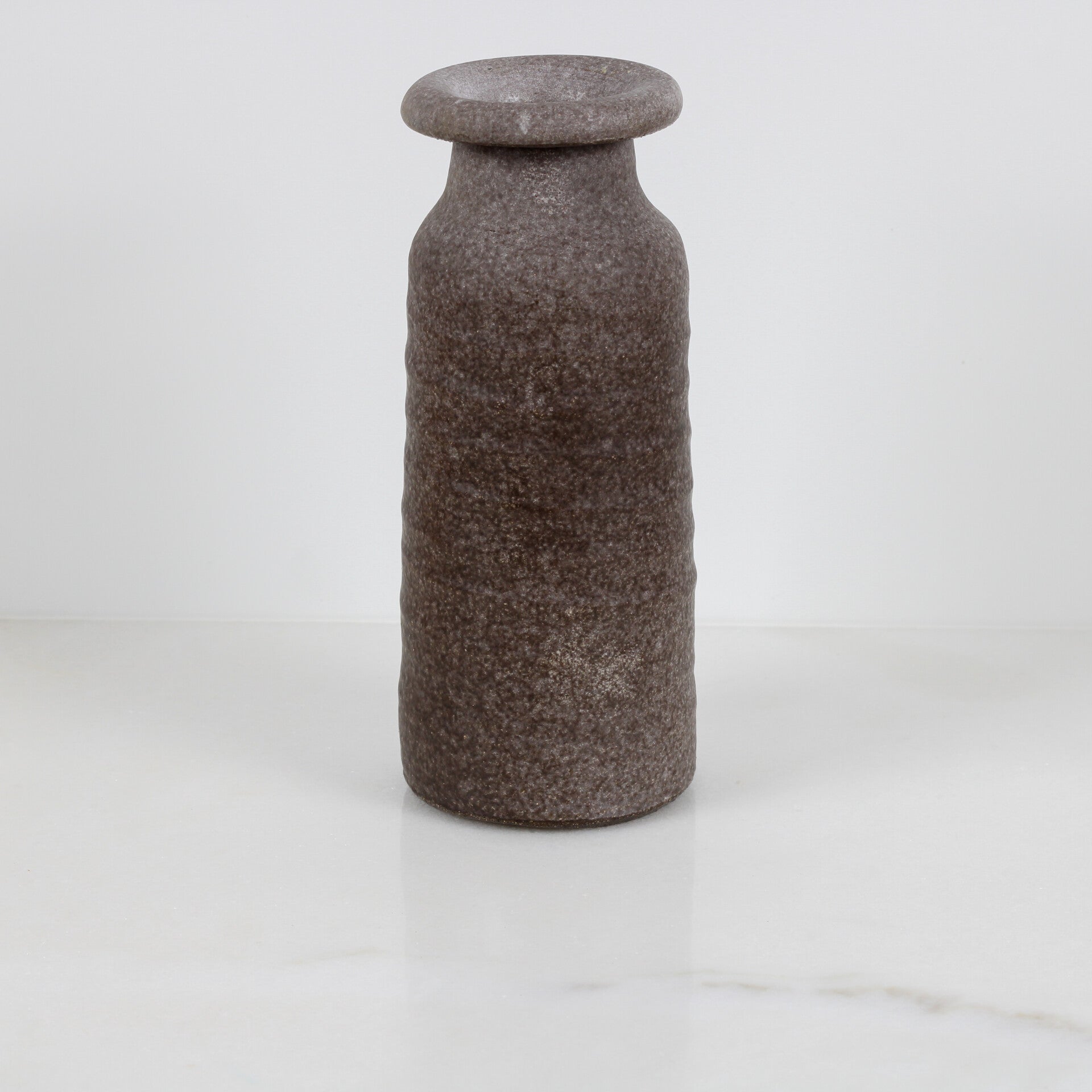 Freek Berends hand gedraaide vaas met kraag