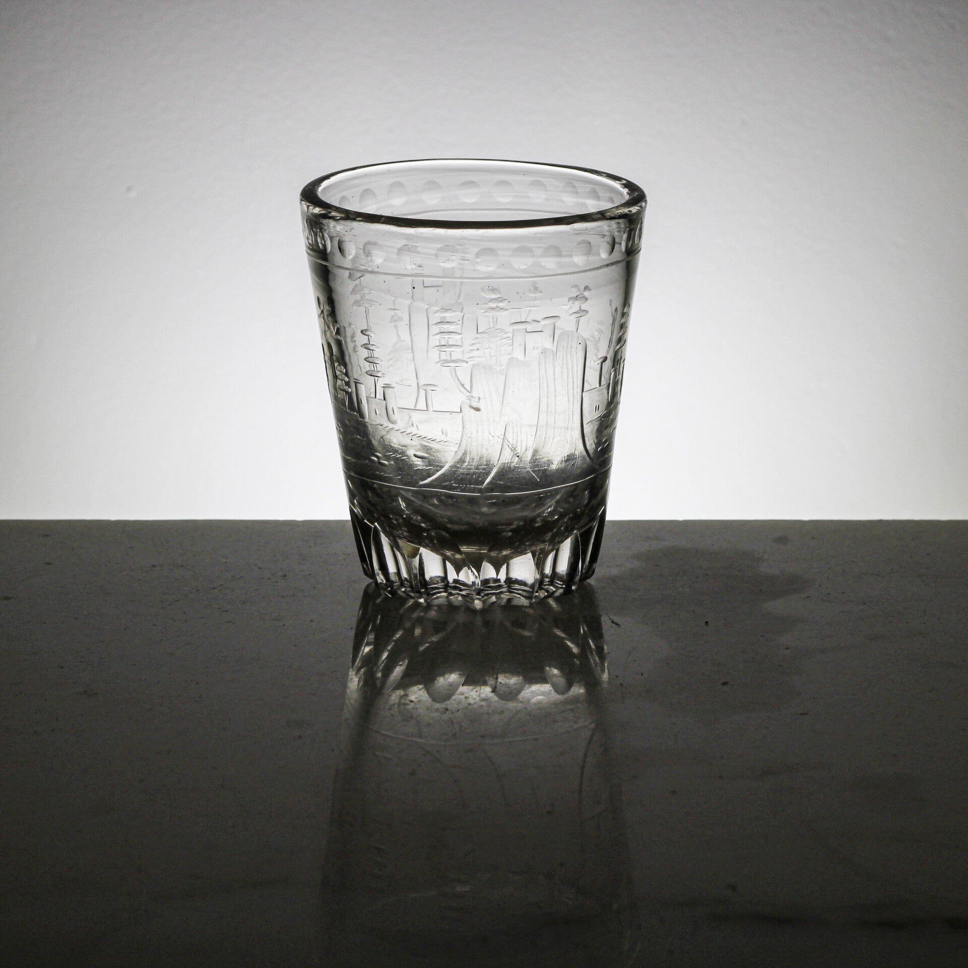 Antiek Boheems waterglas