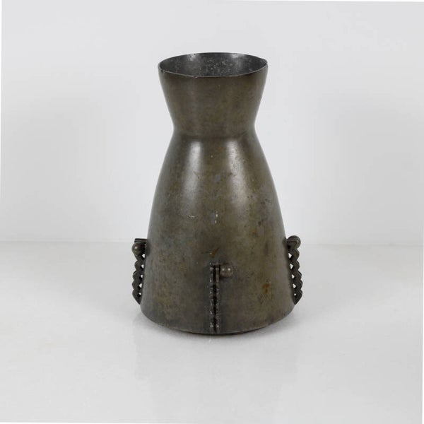 Gero Tin vaasje model 1882 ca. 1930 ontwerp Chris van der Hoef