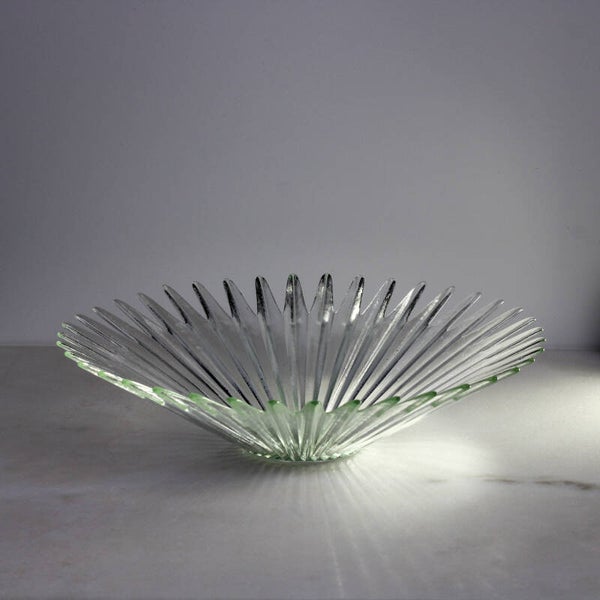 Humppila kristalglazen schaal uit de "Revontulet" (Noorderlicht) serie