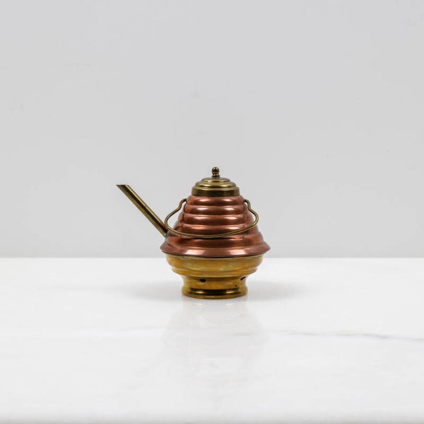 Miniatuur theepotje met stoofje (zeldzaam)