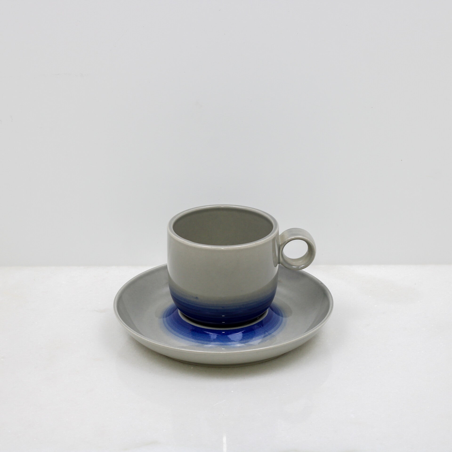 Rosenthal Studio Line Terra porseleinen kop en schotel uit de serie "Spirale Blau"