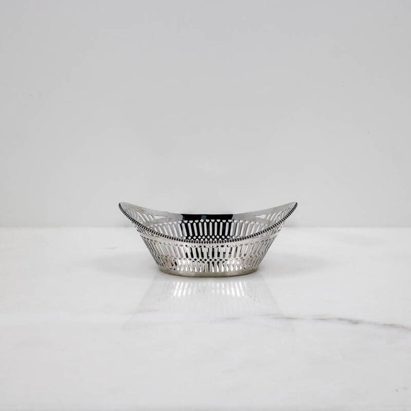 Tijdloze Elegantie: Zilveren Bonbonmandje door A. Presburg (1962).