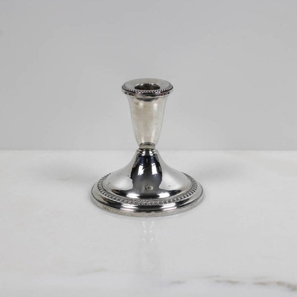 Tijdloze Elegantie: Vintage Sterling Zilveren Kandelaar door Duchin Creation