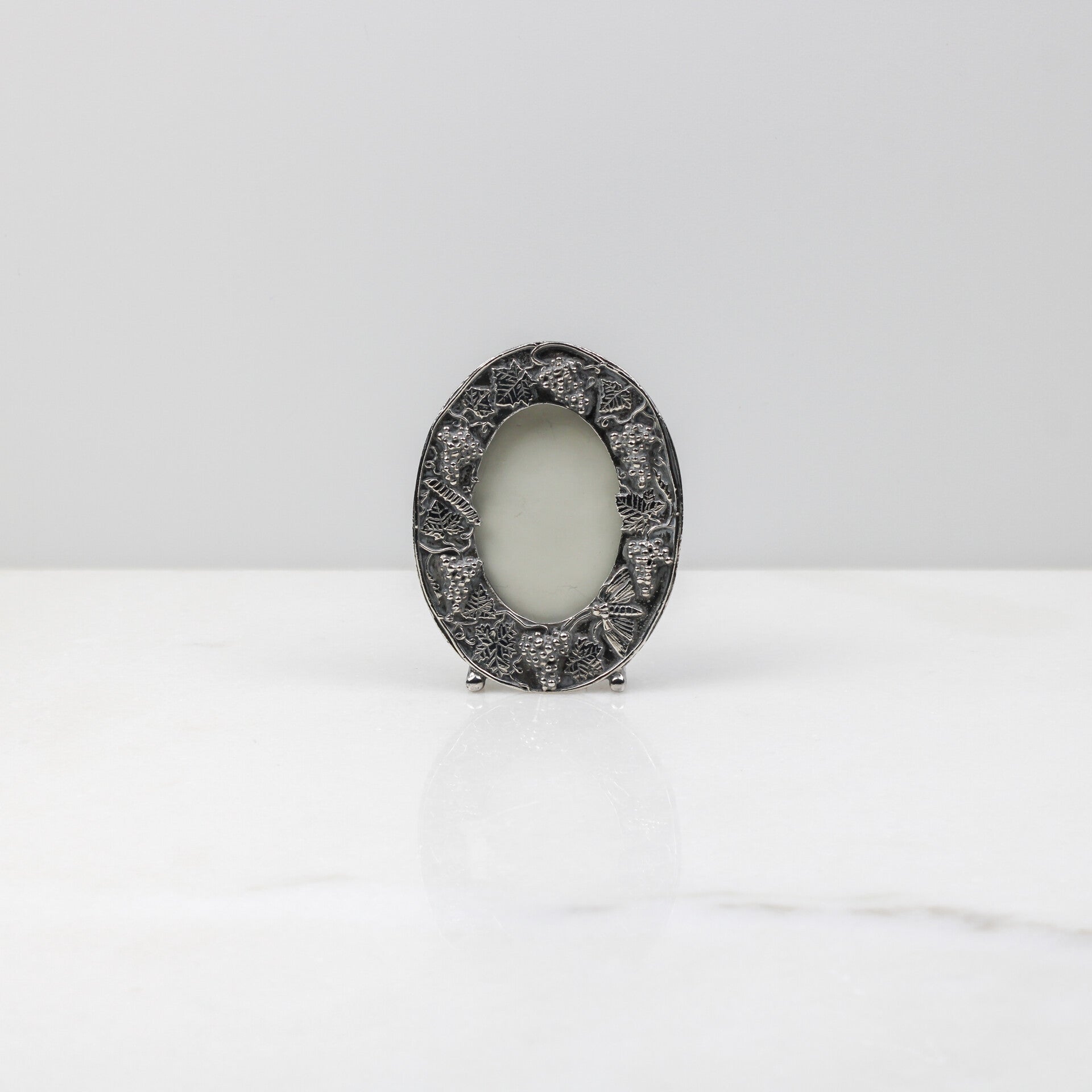 Vintage Silver Scenes Miniatuur Fotolijst – "The Wild Flower’s Song" door William Blake