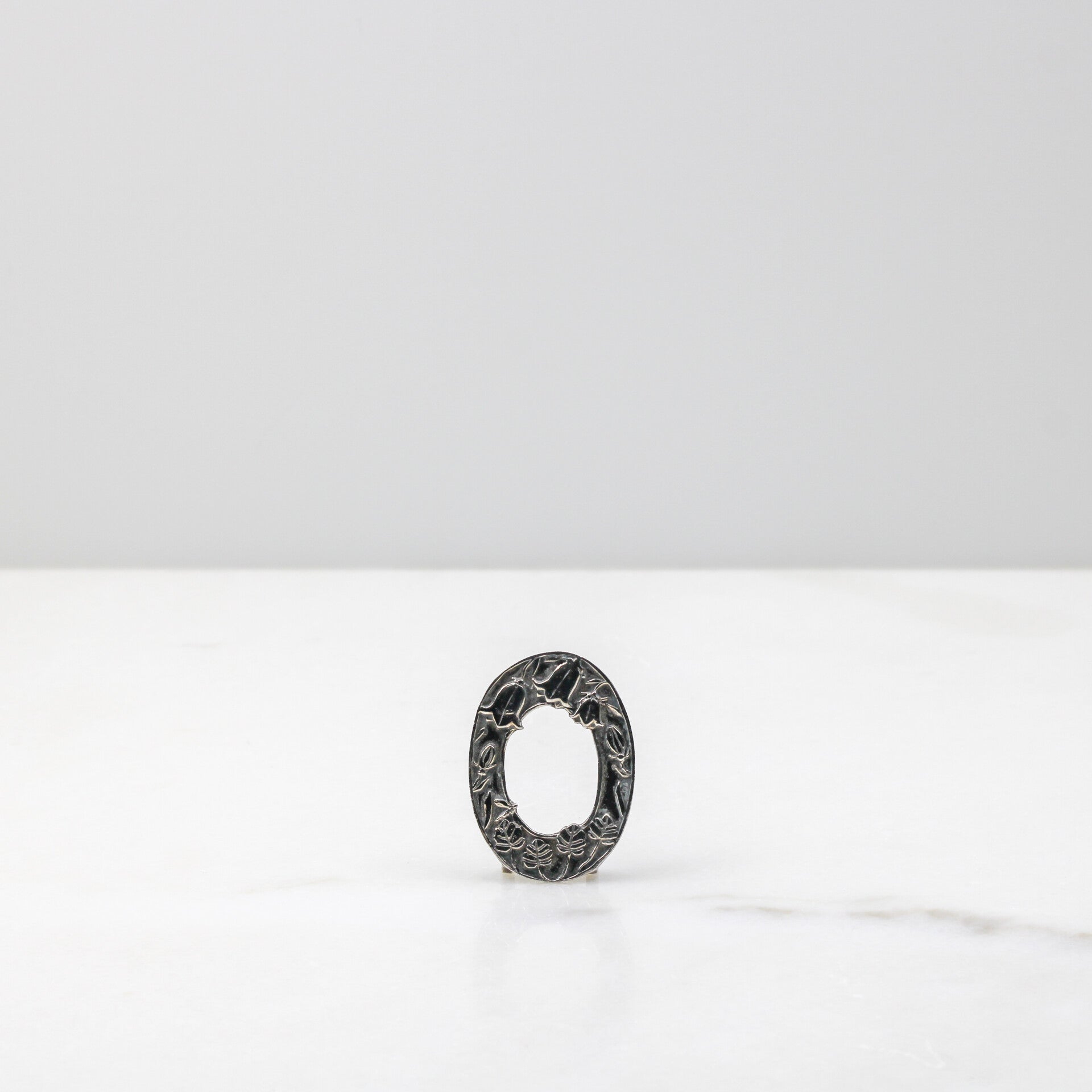 Vintage Silver Scenes Miniatuur Fotolijst (1985) – Floraal Reliëf