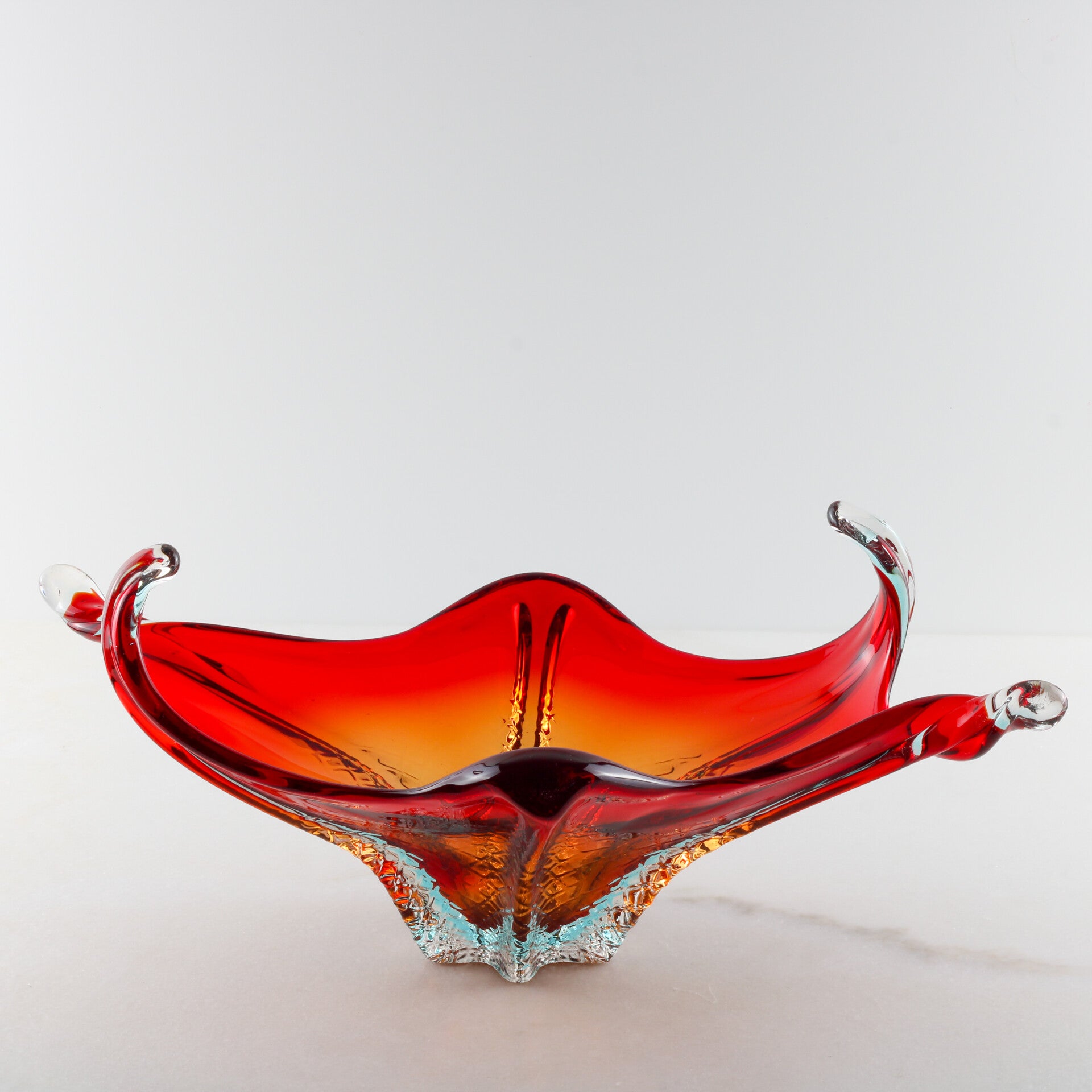 Iconisch XXL Murano Sommerso "Splash" Centerpiece – Jaren '60