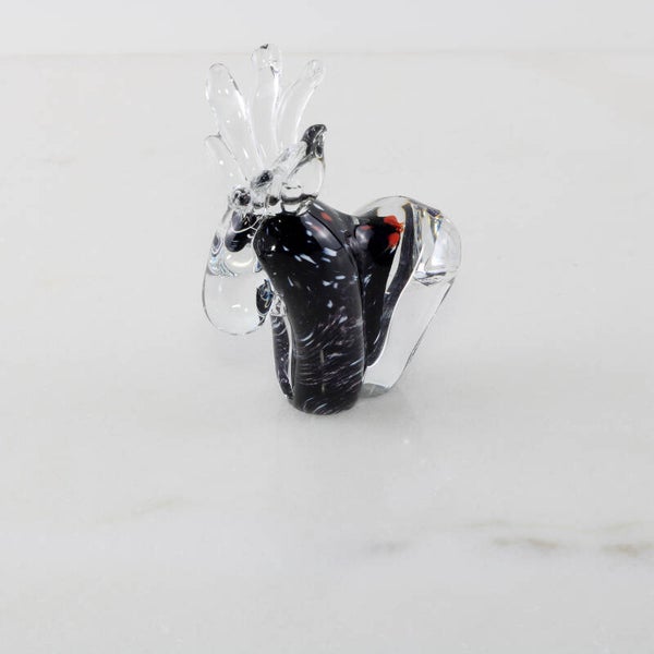 Scandinavisch Design: Handgeblazen Glazen Eland door Karin Hammar (Skansen, Zweden)