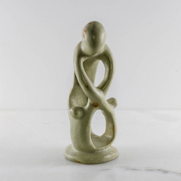 Abstracte Kisii-sculptuur ‘Verbondenheid’ – Handgesneden uit Kenia