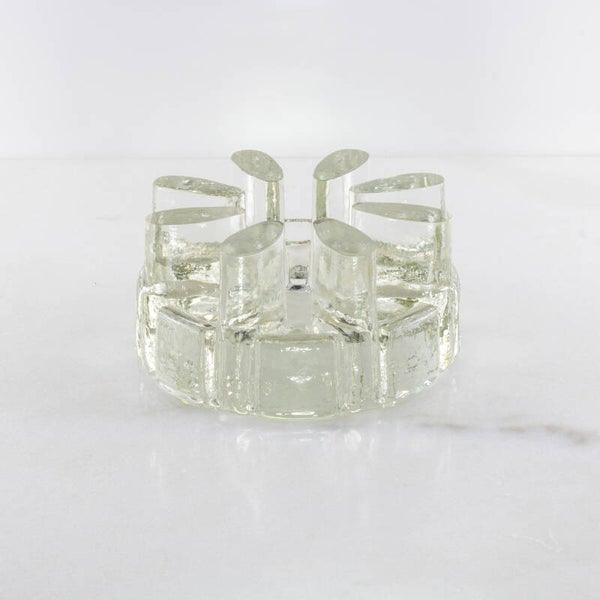 Brutalistisch Icoon van Kristalglas – Bel Mondo Rechaud door Georgshütte