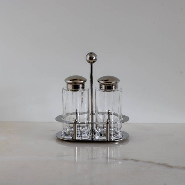 Michael Graves voor Alessi – MG05 Menage olie- en azijnset in Loodkristal (1994)