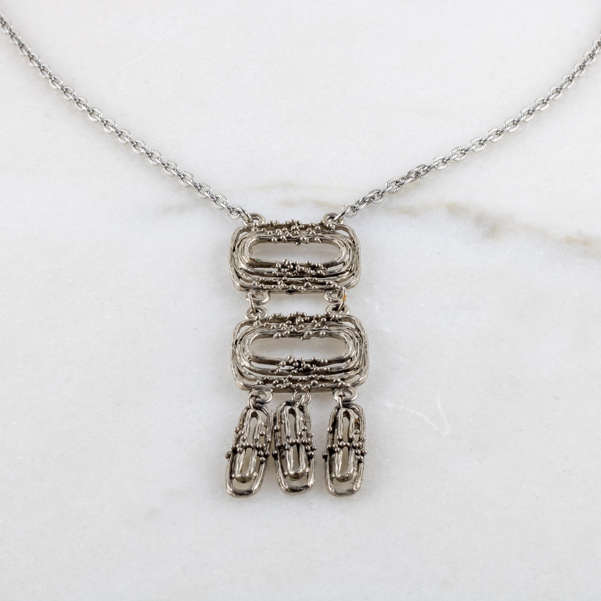 Mid-Century Brutalist Statement Necklace – Registered Design