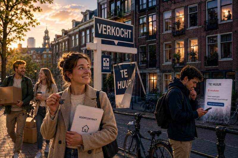 Meer koopstarters, maar minder huurkansen: de verborgen scheefgroei op de woningmarkt