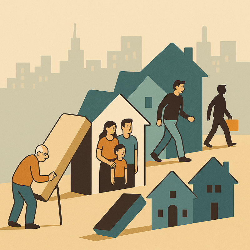 Eén verhuizing zet alles in beweging: van senior tot starter, iedereen komt in beweging