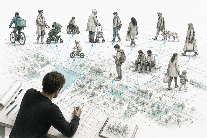 Steden worden ontworpen vanuit referentiekaders. Voor wie werkt de openbare ruimte vanzelfsprekend – en voor wie niet?