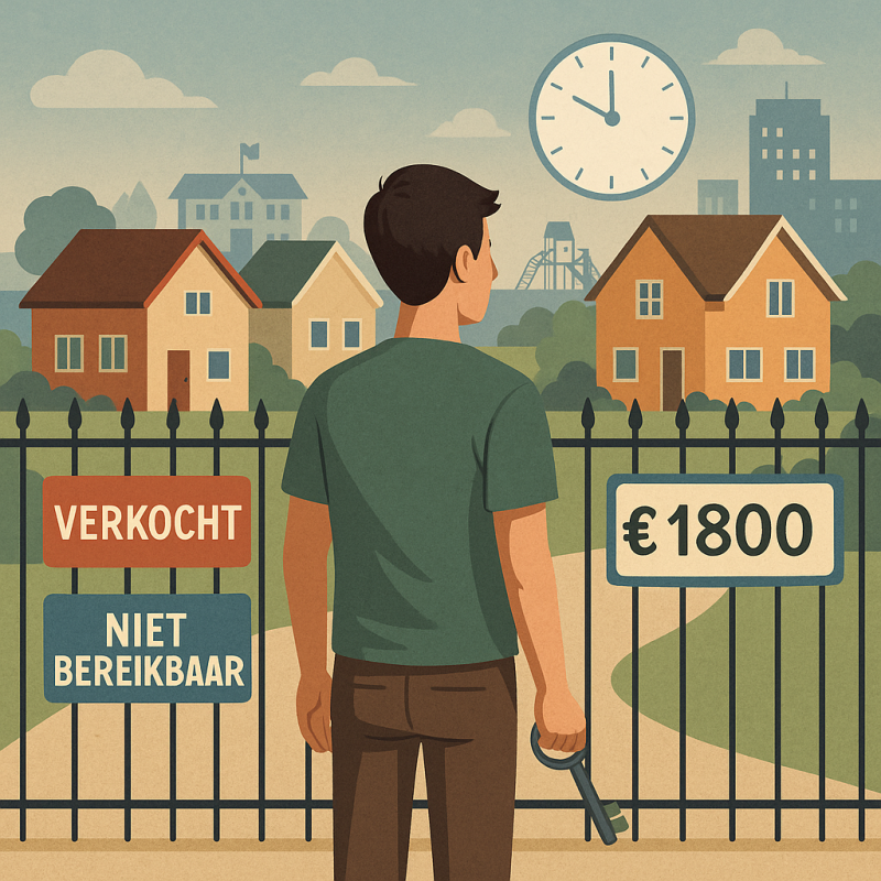 Starters zoeken een plek om te landen, maar vinden hekken, wachttijd en onhaalbare prijzen.