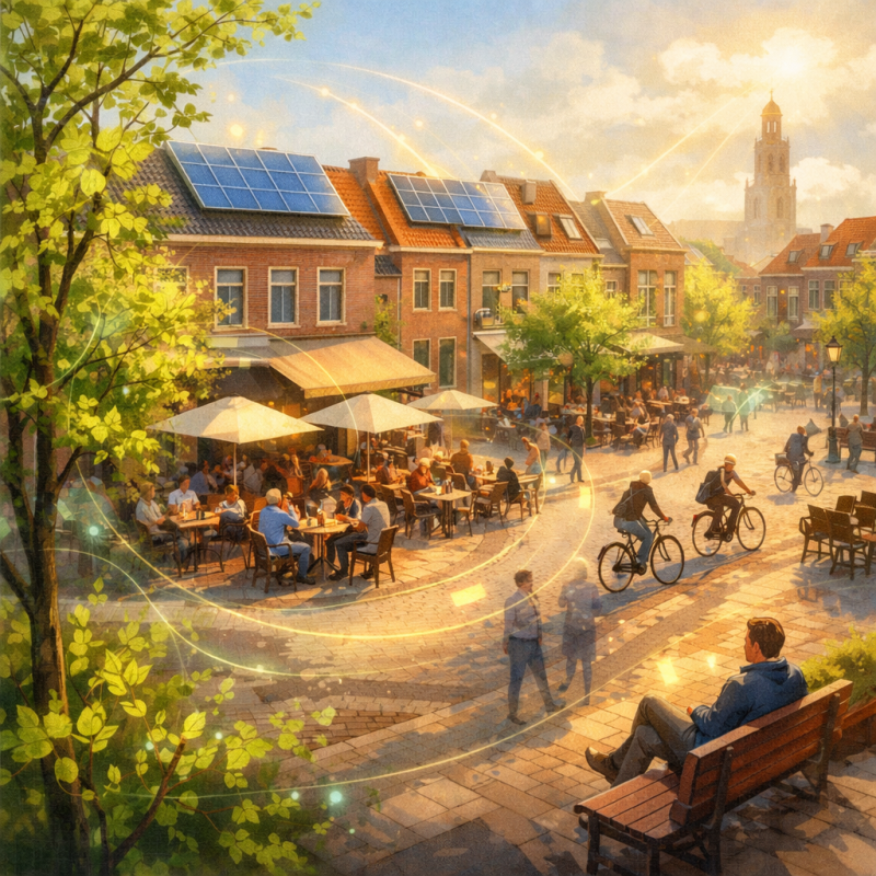 De stad als energiebron: zonlicht, mensen en ontmoeting brengen de stad in de lente tot leven