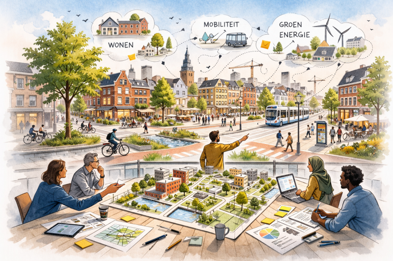 De bewuste stad: ontwerp, participatie en beleid zichtbaar in een gelaagde stedelijke realiteit