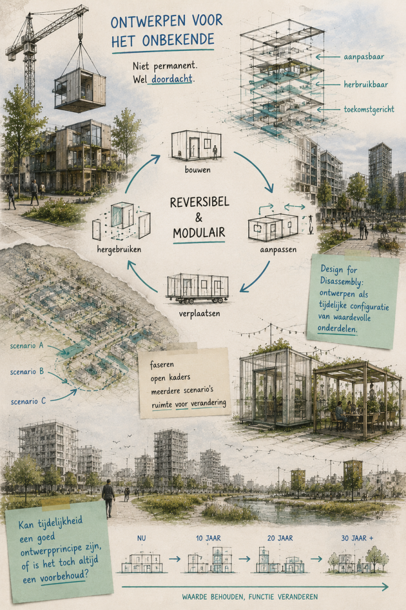 Goed ontwerp is niet definitief: het creëert ruimte voor verandering, aanpassing en nieuwe functies in de toekomst.