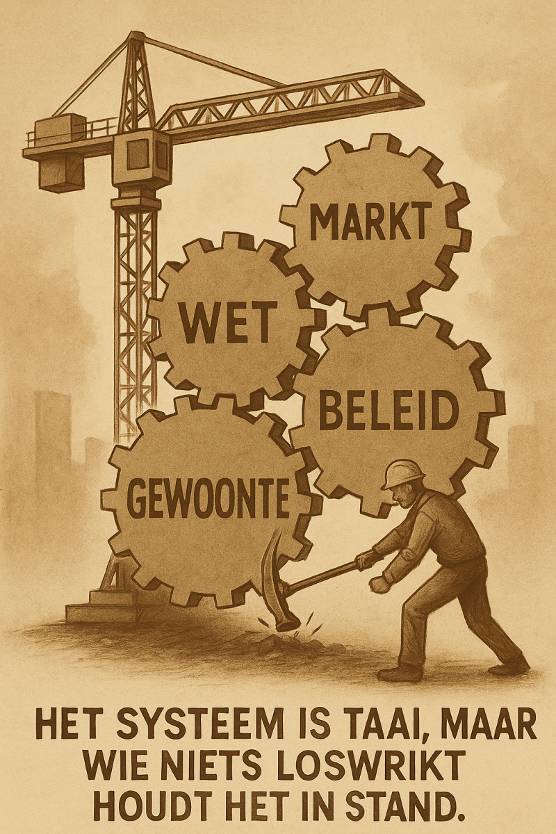 Het systeem is taai, maar wie niets loswrikt houdt het in stand