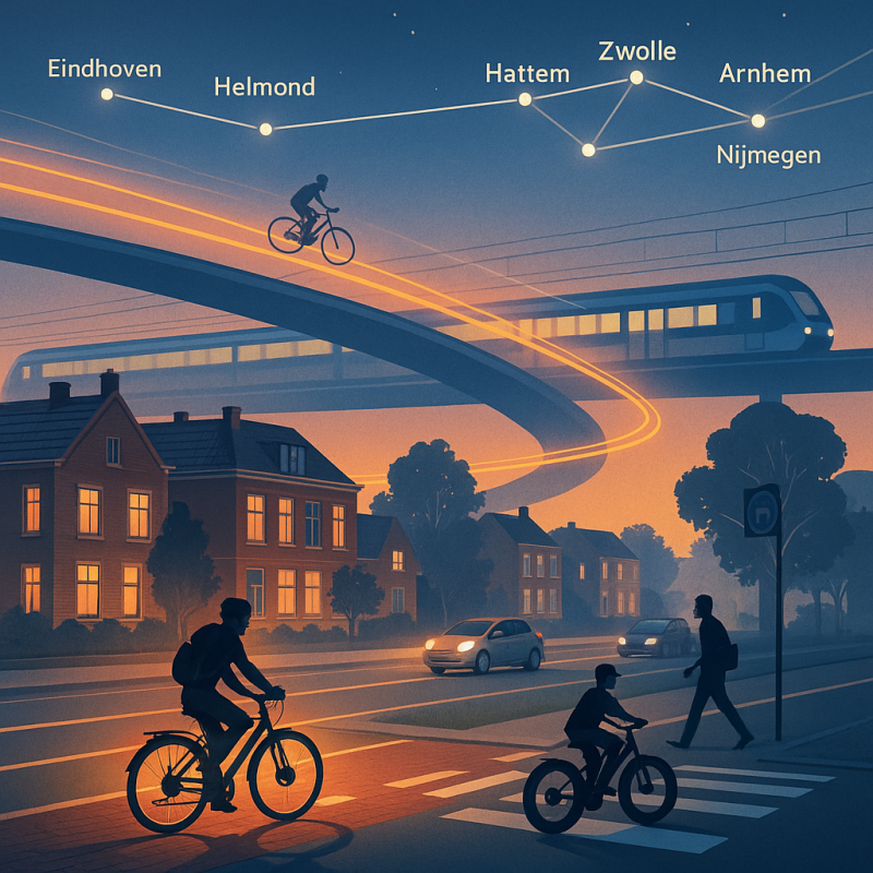Mobiliteit verandert de schaal: e-bikes, snelfietsroutes en netwerken maken de stad groter én dichterbij tegelijk