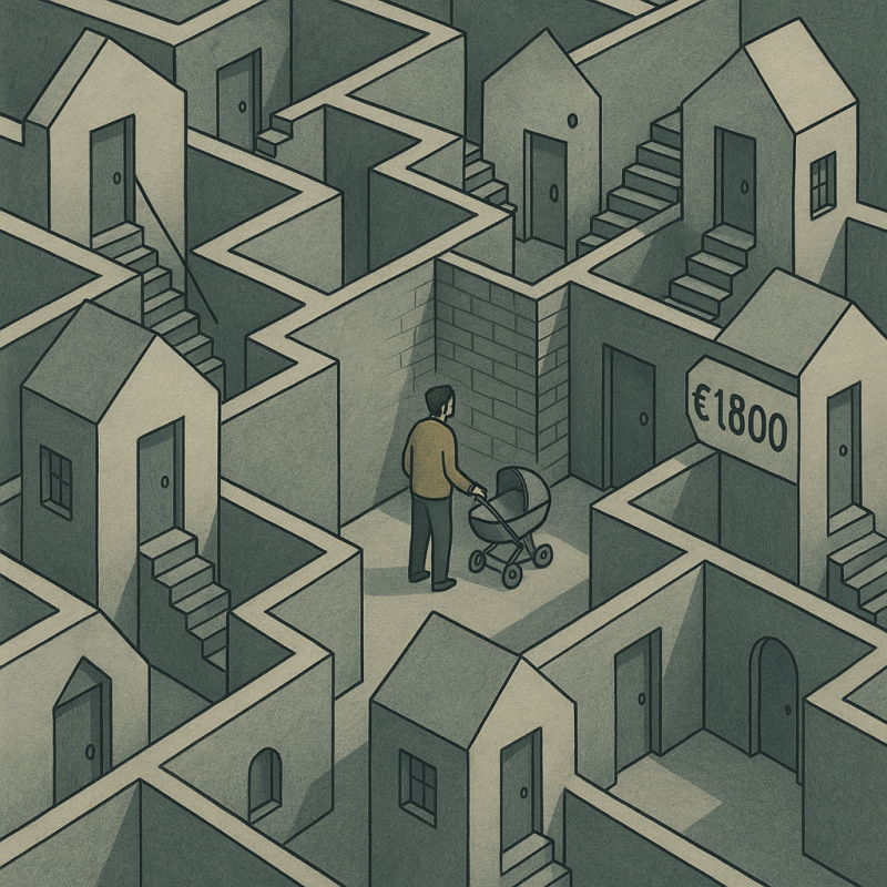 Dertigers zoeken ruimte, maar vinden muren. De woningmarkt sluit af waar leven juist wil beginnen