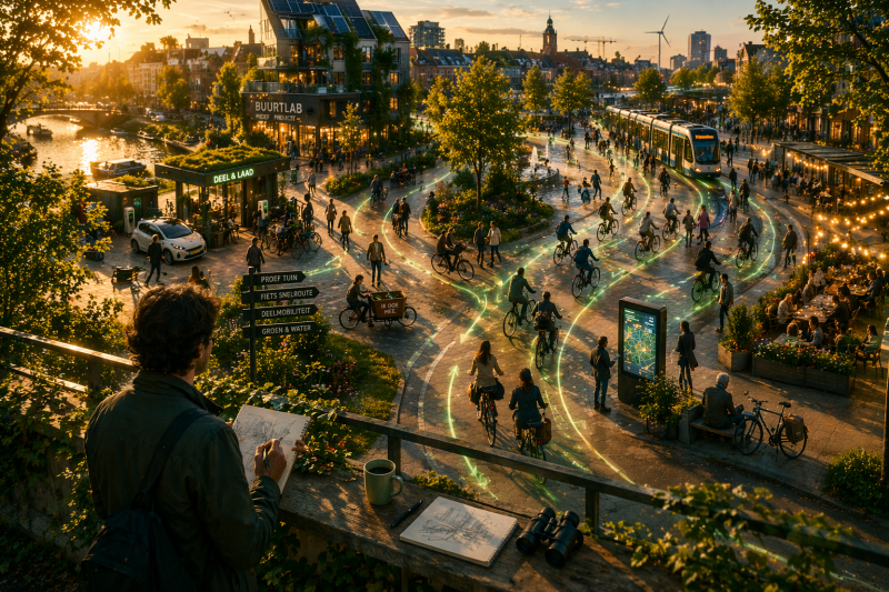 De stad als zwerm: hoe gedrag ontstaat wanneer je niet stuurt op resultaat, maar op de condities voor beweging