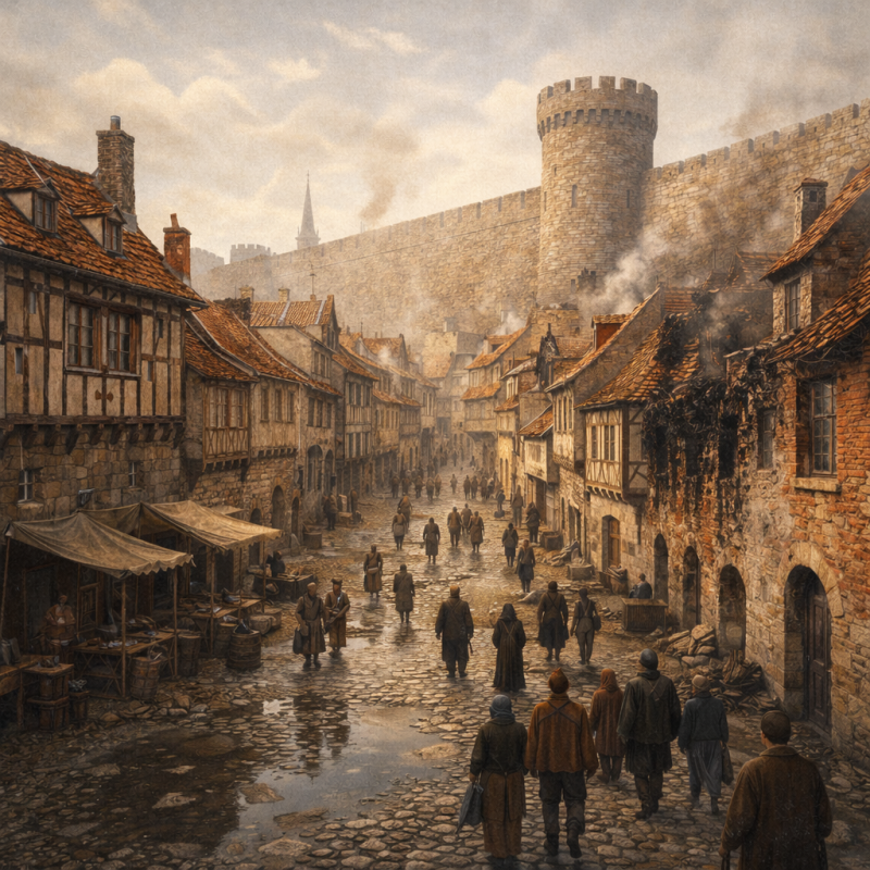 Dicht op elkaar leven bood bescherming, maar maakte steden ook kwetsbaar