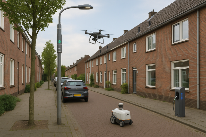 Zichtbare technologie in de straat: drones, sensoren en robots maken de digitale stad tastbaar