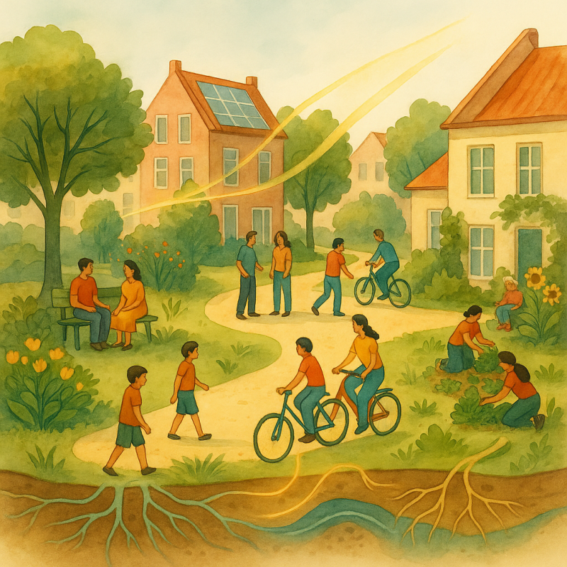 Wonen, werken, bewegen, ontmoeten en natuur zijn geen losse werelden, maar één regeneratief ecosysteem