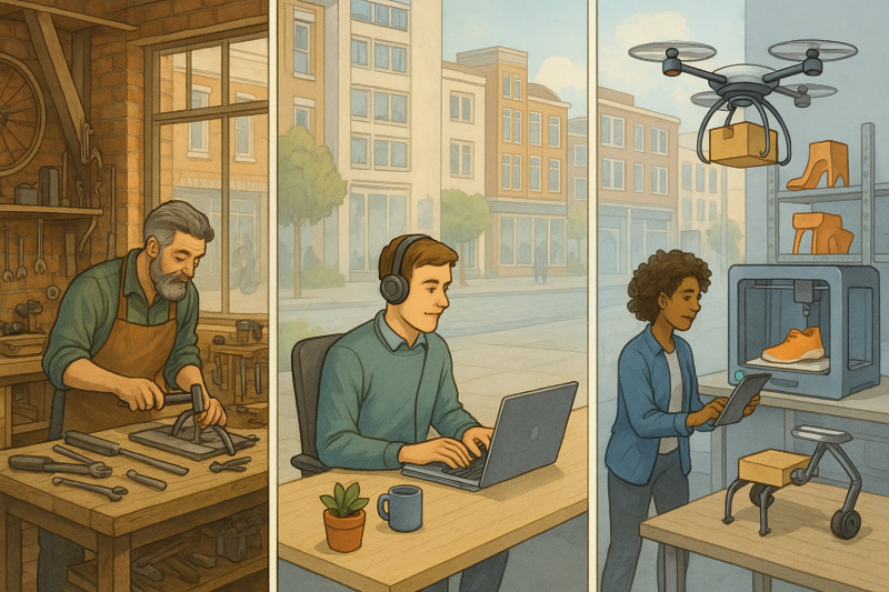 Van vakmanschap tot 3D-printshop: werk evolueert, maar nabijheid en betekenis blijven essentieel