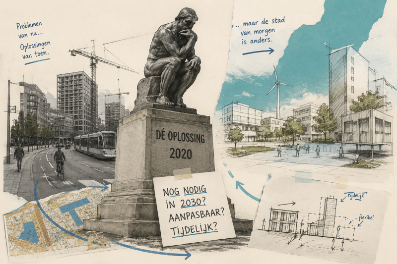 Geen permanente oplossingen voor tijdelijke problemen in steden