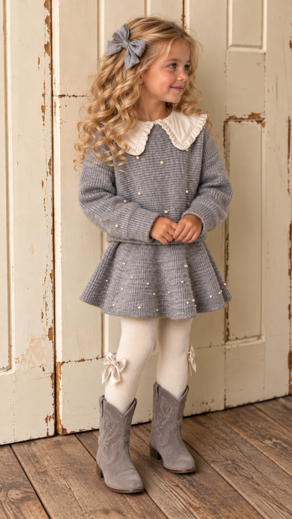Mayoral winter 2027 meisjes parel knit sweater