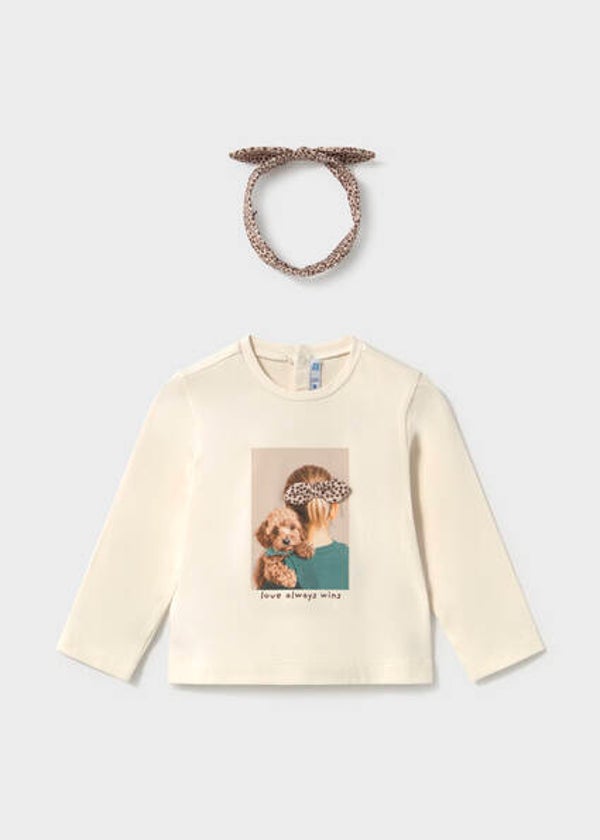Mayoral winter 2027 meisjes T-shirt met haarbandje