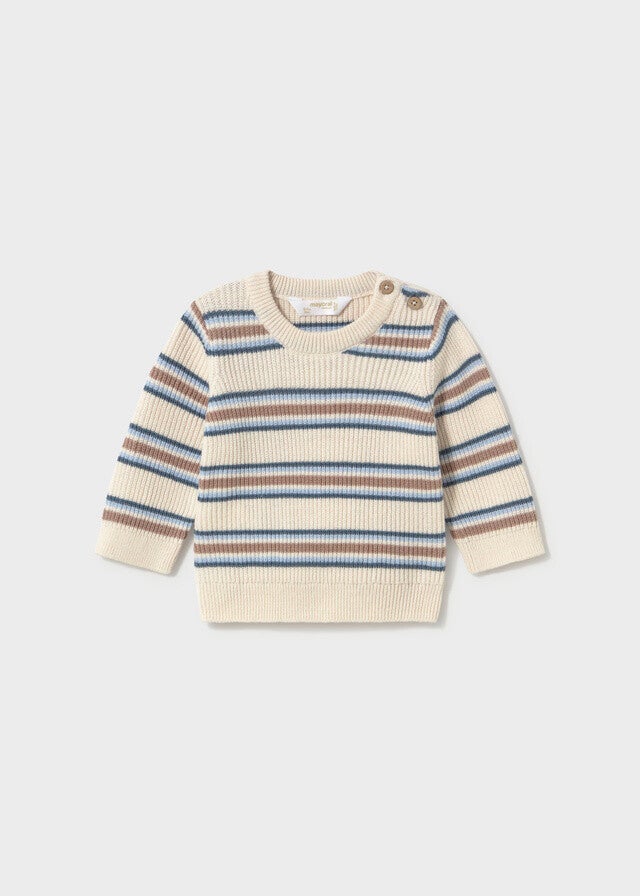 Mayoral winter 2027 jongens trui creme gestreept