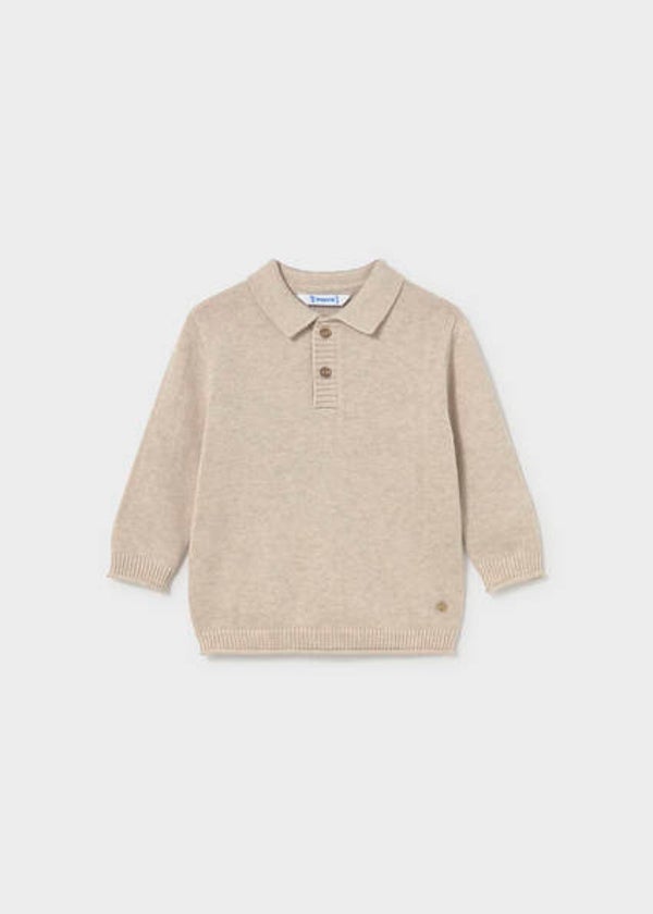 Mayoral winter 2027 jongens polo sweater oat